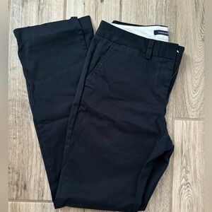 Lands End navy mid rise straight leg chino 6